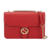 Interlocking GG Shoulder, &pound;650, Handbags, Red, Leather, Front view